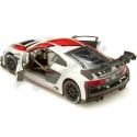 Cochesdemetal.es 2015 Audi R8 LMS GT3 Plateado Decorado 1:24 Motor Max 73788