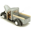 Cochesdemetal.es 1945 Ford Pickup Jailbar Gris / Negro 1:24 Motor Max 79388