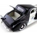 1936 Pontiac Deluxe "Police Car" Negro-Blanco 1:18 Signature Models 18140 Cochesdemetal 14 - Coches de Metal 