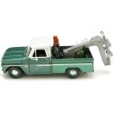 Cochesdemetal.es 1966 Chevrolet C10 Fleetside Grúa Verde Metalizado/Blanco 1:24 Motor Max 75344