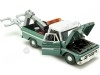 Cochesdemetal.es 1966 Chevrolet C10 Fleetside Grúa Verde Metalizado/Blanco 1:24 Motor Max 75344