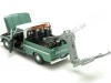 Cochesdemetal.es 1966 Chevrolet C10 Fleetside Grúa Verde Metalizado/Blanco 1:24 Motor Max 75344