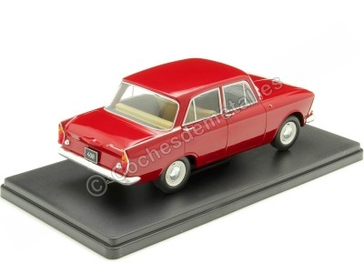 Cochesdemetal.es 1966 Moskvich 408 Rojo Oscuro 1:24 WhiteBox 124225 2