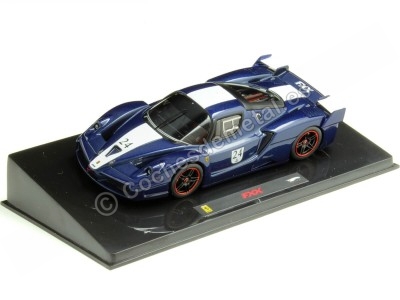 Cochesdemetal.es 2005 Ferrari FXX Azul Metalizado/Blanco 1:43 Hot Wheels Elite N5606