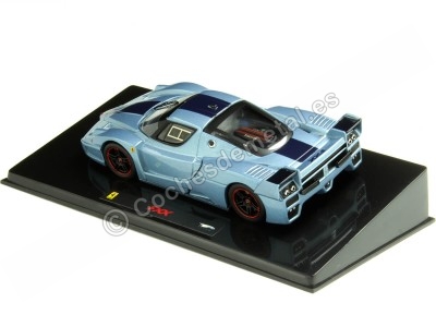 Cochesdemetal.es 2005 Ferrari FXX Azul/Azul Metalizado 1:43 Hot Wheels Elite N5611 2