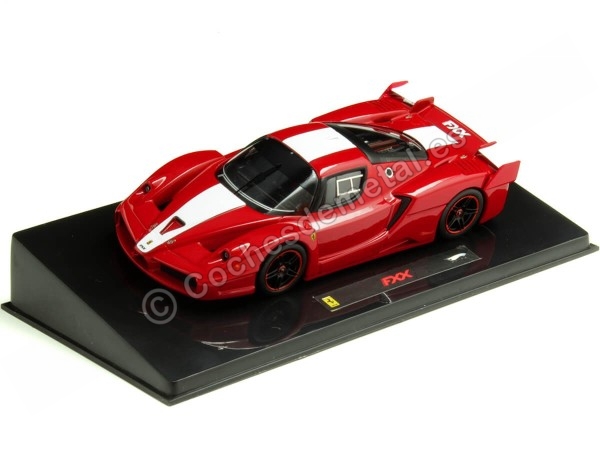 Cochesdemetal.es 2005 Ferrari FXX Rojo/Blanco 1:43 Hot Wheels Elite N5605