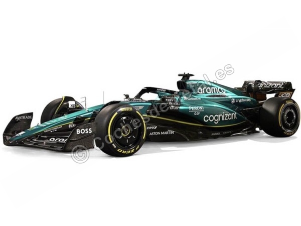 Cochesdemetal.es 2023 Aston Martin AMR23 Nº14 Fernando Alonso Aramco Cognizant F1 Team 1:43 Bburago 38090A