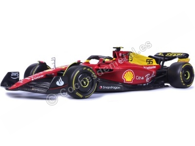 Cochesdemetal.es 2022 Scudería Ferrari F1-75 Nº55 Carlos Sainz GP F1 Monza 1:43 Bburago Signature Series 36831S 2