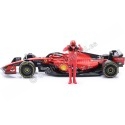 Cochesdemetal.es 2023 Ferrari SF-23 Fórmula 1 Nº16 Charles Leclerc + Figura del Piloto 1:24 Bburago 26809L