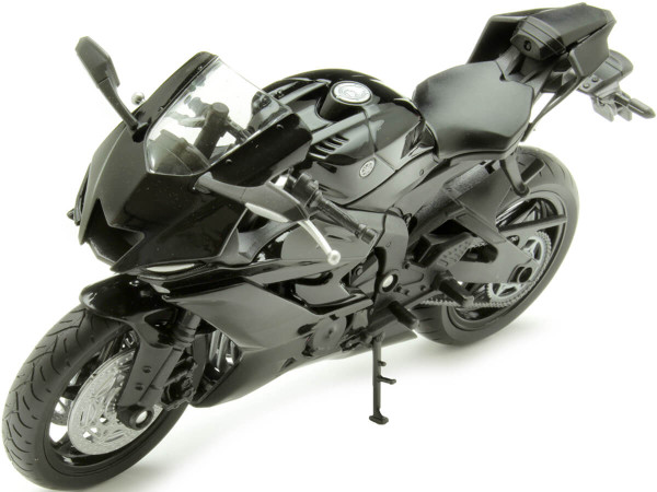 Cochesdemetal.es 2018 Yamaha YZF-R6 Negro 1:12 Welly 62201