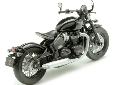 Cochesdemetal.es 2018 Triumph Bonneville Bob Negro 1:12 Welly 62208 2