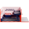 Carsdemetal.es Atelier mécanique avec porte double et équipé d'armoires "VP Racing Fuels" 1:64 Greenlight 57103