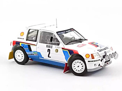 Cochesdemetal.es 1985 Peugeot 205 T16 Evo 2 Nº2 Vatanen/Harryman Ganador Rally Montecarlo 1:18 Norev 184864