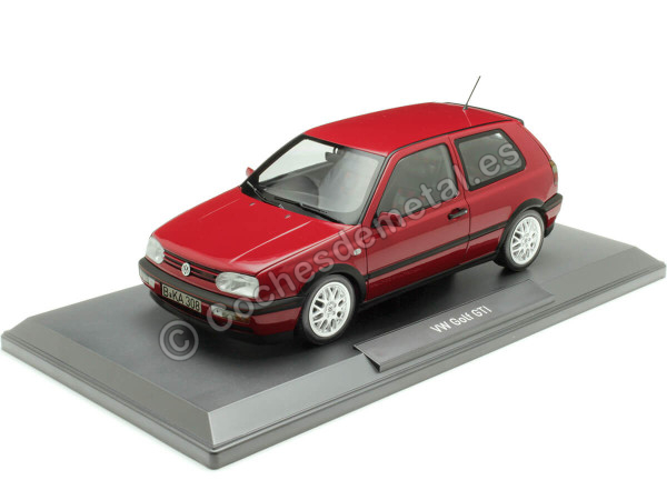 Cochesdemetal.es 1996 Volkswagen Golf GTI Edición 20º Aniversario Rojo Flash 1:18 Norev 188418