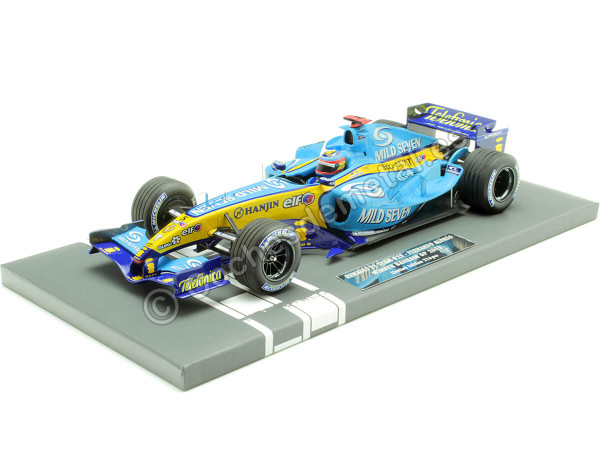 Cochesdemetal.es 2005 Renault F1 Team R25 Nº5 Fernando Alonso Ganador GP F1 Bahrain y Campeón del Mundo 1:18 Minichamps 11705...