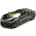 Cochesdemetal.es 2023 Bugatti W16 Mistral Convertible Negro/Amarillo 1:18 Bburago 11051