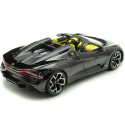 Cochesdemetal.es 2023 Bugatti W16 Mistral Convertible Negro/Amarillo 1:18 Bburago 11051