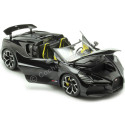 Cochesdemetal.es 2023 Bugatti W16 Mistral Convertible Negro/Amarillo 1:18 Bburago 11051