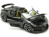 Cochesdemetal.es 2023 Bugatti W16 Mistral Convertible Negro/Amarillo 1:18 Bburago 11051