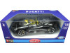 Cochesdemetal.es 2023 Bugatti W16 Mistral Convertible Negro/Amarillo 1:18 Bburago 11051