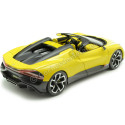 Cochesdemetal.es 2023 Bugatti W16 Mistral Convertible Amarillo 1:18 Bburago 11051