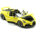 Cochesdemetal.es 2023 Bugatti W16 Mistral Convertible Amarillo 1:18 Bburago 11051