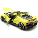 Cochesdemetal.es 2023 Bugatti W16 Mistral Convertible Amarillo 1:18 Bburago 11051