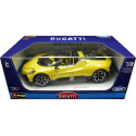 Cochesdemetal.es 2023 Bugatti W16 Mistral Convertible Amarillo 1:18 Bburago 11051