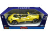 Cochesdemetal.es 2023 Bugatti W16 Mistral Convertible Amarillo 1:18 Bburago 11051