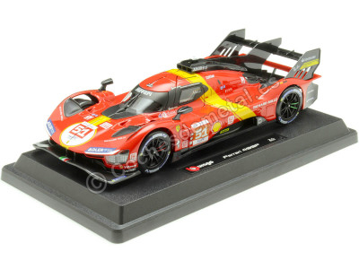 Cochesdemetal.es 2023 Ferrari 499P 3.0L Turbo V6 Nº51 Guidi/Calado/Giovinazzi Ganador 24h LeMans 1:24 Bburago 26309-51