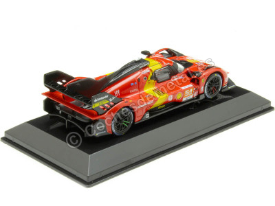 Cochesdemetal.es 2023 Ferrari 499P 3.0L Turbo V6 Nº51 Guidi/Calado/Giovinazzi Ganador 24h LeMans 1:43 Bburago 36312-51 2