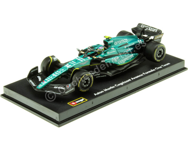 Cochesdemetal.es 2023 Aston Martin AMR23 Nº14 Fernando Alonso Aramco Cognizant F1 Team 1:43 Bburago Signature Series 38091A