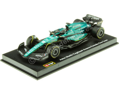 Cochesdemetal.es 2023 Aston Martin AMR23 Nº18 Lance Stroll Aramco Cognizant F1 Team 1:43 Bburago Signature Series 38091S