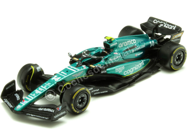 Cochesdemetal.es 2023 Aston Martin AMR23 Nº14 Fernando Alonso Aramco Cognizant F1 Team 1:43 Bburago 38090A