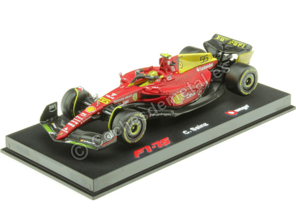 Cochesdemetal.es 2022 Scudería Ferrari F1-75 Nº55 Carlos Sainz GP F1 Monza 1:43 Bburago Signature Series 36831S