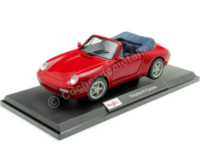 Cochesdemetal.es 1997 Porsche 911 (993) Carrera Cabriolet Rojo 1:18 Maisto 31125R