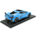 Cochesdemetal.es 2020 Chevrolet Corvette Stingray Coupé High Wing Azul Cian Decorado 1:18 MAISTO 31455AE