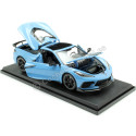 Cochesdemetal.es 2020 Chevrolet Corvette Stingray Coupé High Wing Azul Cian Decorado 1:18 MAISTO 31455AE