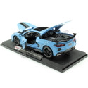 Cochesdemetal.es 2020 Chevrolet Corvette Stingray Coupé High Wing Azul Cian Decorado 1:18 MAISTO 31455AE