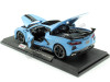 Cochesdemetal.es 2020 Chevrolet Corvette Stingray Coupé High Wing Azul Cian Decorado 1:18 MAISTO 31455AE