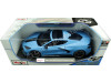 Cochesdemetal.es 2020 Chevrolet Corvette Stingray Coupé High Wing Azul Cian Decorado 1:18 MAISTO 31455AE