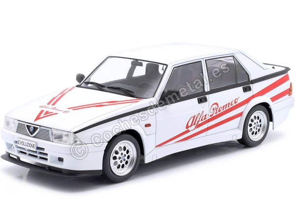 Cochesdemetal.es 1987 Alfa Romeo 75 Turbo Evoluzione Blanco Decorado 1:18 MC Group 18430