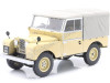 Cochesdemetal.es 1957 Land Rover Serie 1 Cerrado Beige/Gris 1:18 MC Group 18368