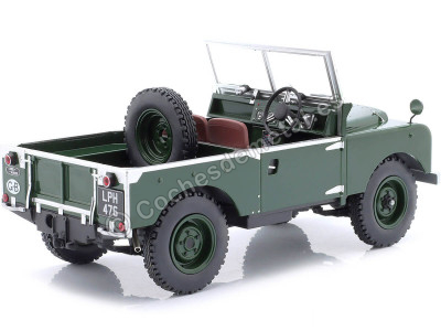 Cochesdemetal.es 1957 Land Rover Serie 1 Abierto Verde Oscuro 1:18 MC Group 18367 2