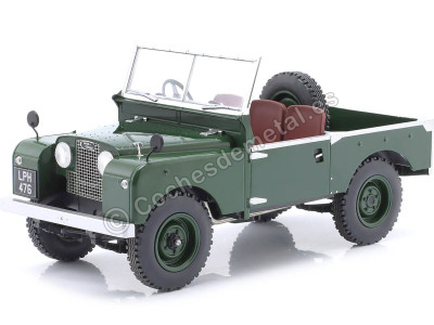 Cochesdemetal.es 1957 Land Rover Serie 1 Abierto Verde Oscuro 1:18 MC Group 18367