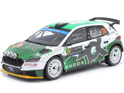 Cochesdemetal.es 2023 Skoda Fabia RS Rally2 Nº24 Gryazin/Aleksandrov Rally Monte Carlo 1:18 IXO Models 18RMC155B.22