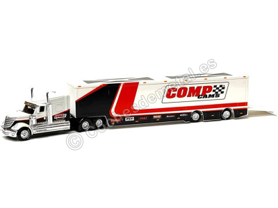 Cochesdemetal.es 2020 Camión International Lonestar con Trailer "Comp Cams" 1:64 Maisto Design 12418-04 2