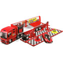 CARSDEMETAL.ES 2014 Ferrari Truck Ferrari + Ferrari FXX-K et accessoires 1:43 Bburago 18-31202