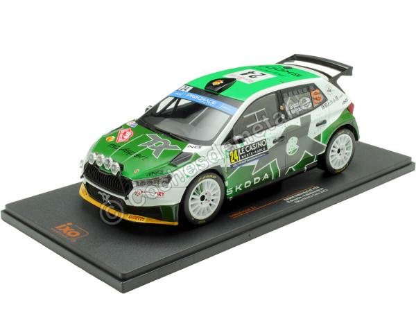 Cochesdemetal.es 2023 Skoda Fabia RS Rally2 Nº24 Gryazin/Aleksandrov Rally Monte Carlo 1:18 IXO Models 18RMC155B.22