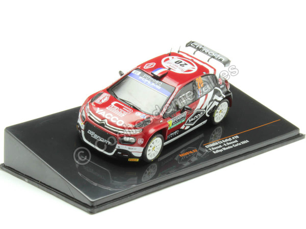 Cochesdemetal.es 2024 Citroen C3 Rally2 Nº20 Rossel/Dunand Rally Monte Carlo 1:43 IXO Models RAM916.22